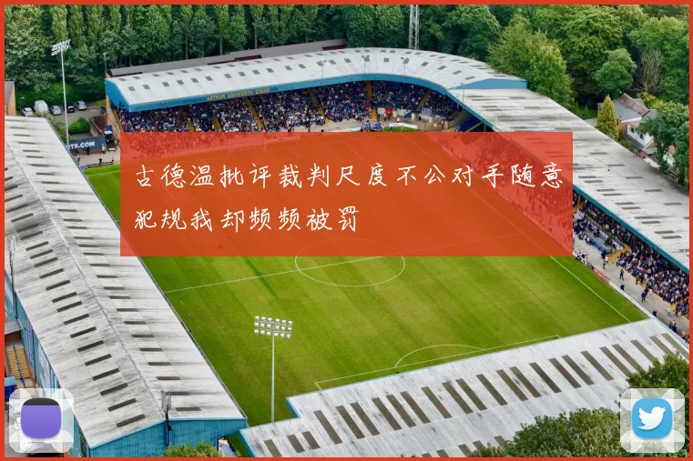 古德温批评裁判尺度不公对手随意犯规我却频频被罚